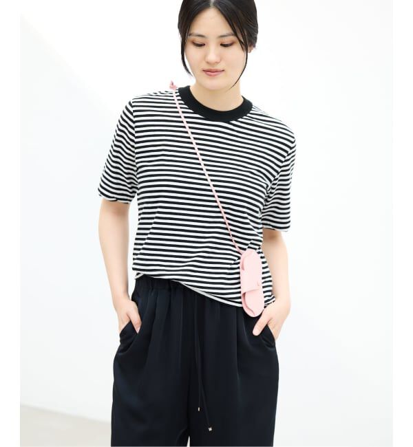 IENA「《WEB限定追加予約》ATON/エイトン FRESCA SINGLE JERSEY Tシャツ」|Tシャツ・カットソー|