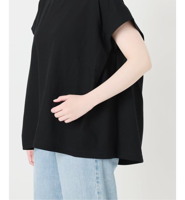 IENA「《追加/接触冷感》フレンチタックスリーブ ドロストTシャツ」|Tシャツ・カットソー|