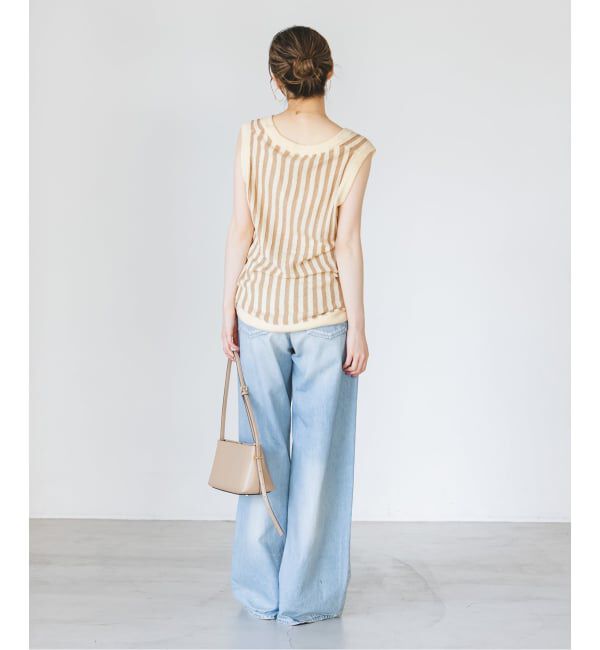 NOBLE「《NOBLE別注カラー》PROVOKE/プロヴォーク loopyarn stripe vest」|ベスト・ジレ|