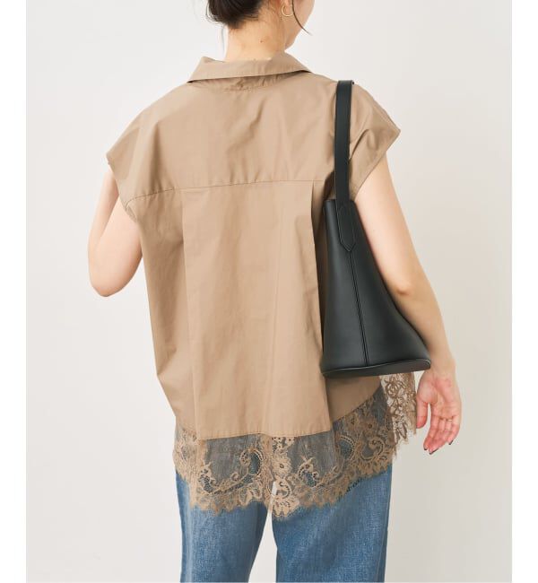 Spick and Span「レースタイプライターフレンチシャツ」|シャツ・ブラウス|