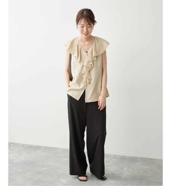 Spick and Span「フロントフリルブラウス」|シャツ・ブラウス|