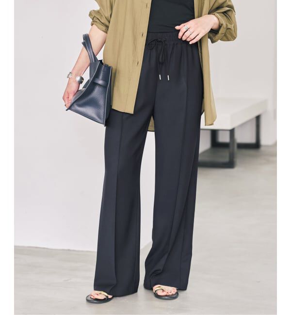 Spick and Span「《予約》ソフトタッチイージースラックスパンツ」|スラックス|
