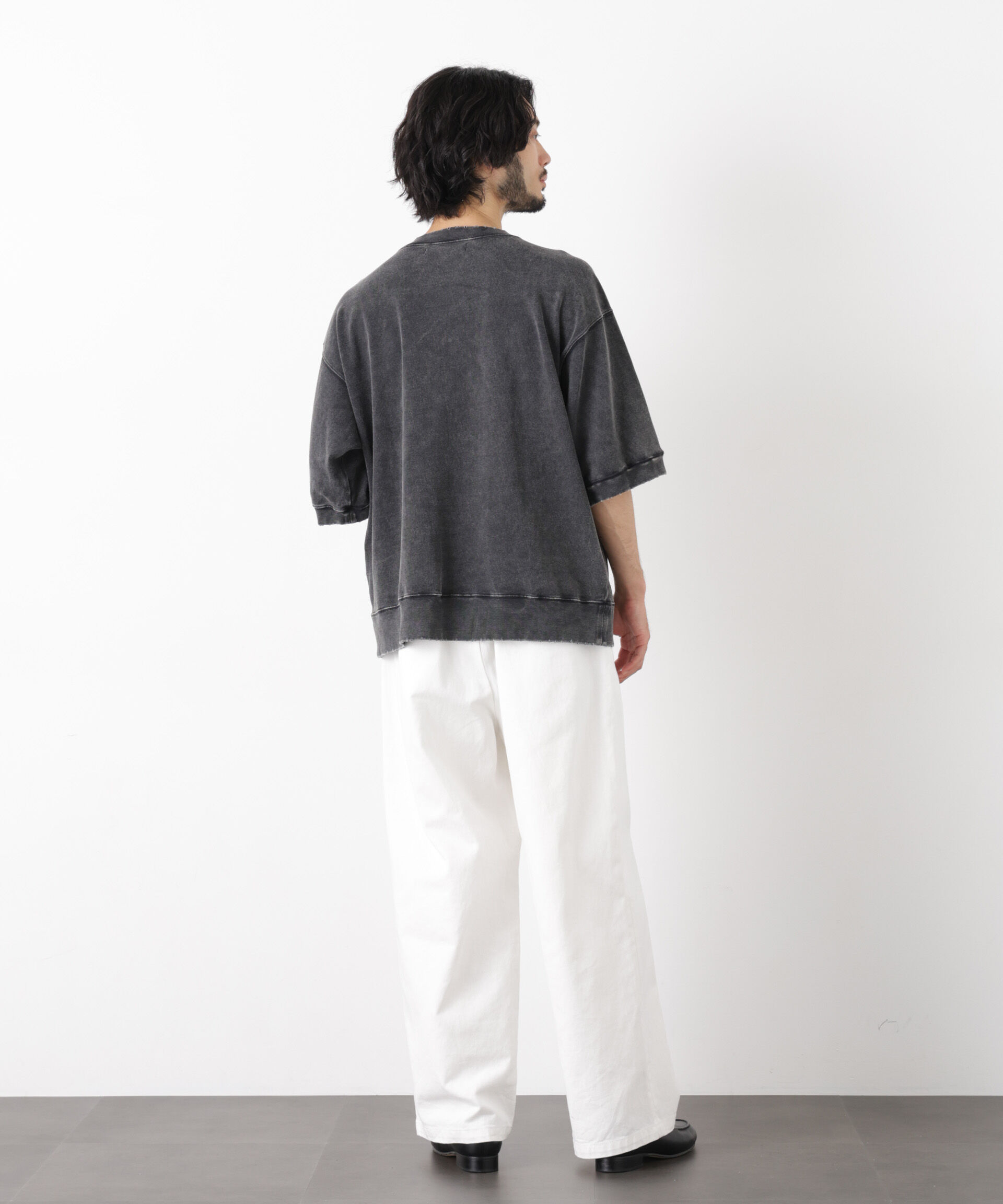 nano･universe「ケミカル加工袖線切替えTシャツ」|Tシャツ・カットソー|