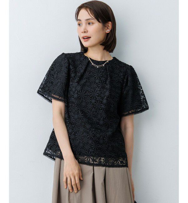 組曲「【ご好評につき再登場】フラワーレースブラウス」|Tシャツ・カットソー|