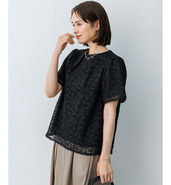 組曲「【ご好評につき再登場】フラワーレースブラウス」|Tシャツ・カットソー|