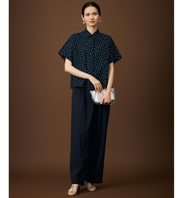 自由区「【WEB&一部店舗限定・サラリ触感】コットンサッカープリント シャツ」|シャツ・ブラウス|