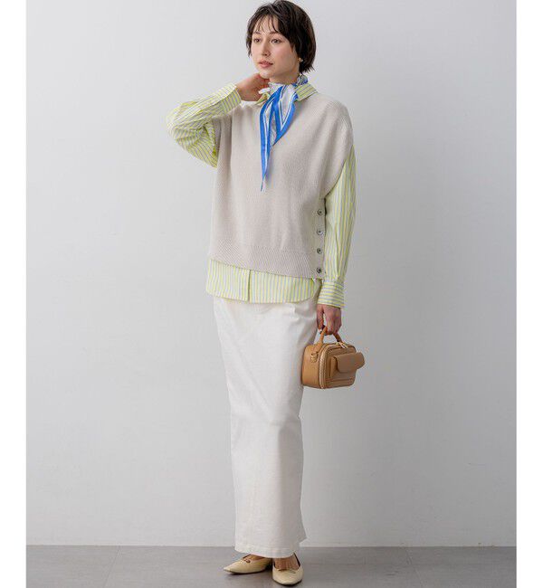 23区「【見上愛さん着用/VERY・FUDGE掲載】CANCLINI シャーティング ベーシックシャツ」|シャツ・ブラウス|