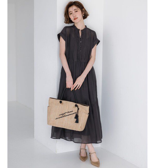 23区「【WEB&一部店舗限定】シアーワッシャー レース ワンピース」|ワンピース|