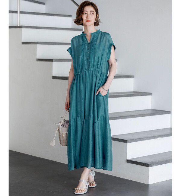 23区「【WEB&一部店舗限定】シアーワッシャー レース ワンピース」|ワンピース|