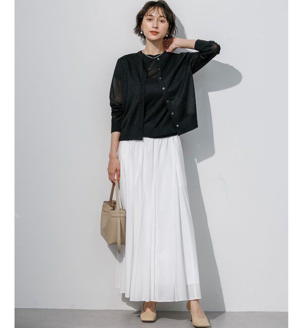 23区「【WEB&一部店舗限定カラーあり】シアードット クルーネック カーディガン」|ニット・セーター|