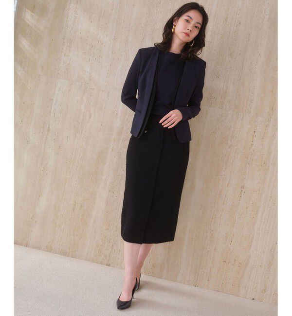 BEIGE,「【Lsize・セットアップ対応】CINDY / ダブルカラージャケット」|ノーカラージャケット|