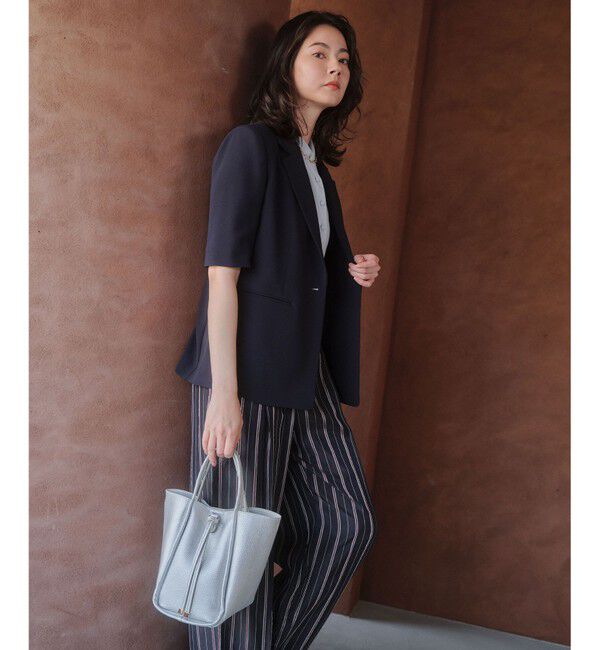 BEIGE,「【セットアップ対応】CINDY / ハーフスリーブジャケット」|テーラードジャケット|