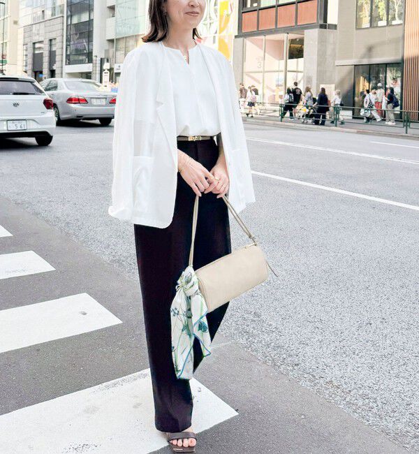 NOLLEY'S sophi「《セットアップ対応》NEW morisachiウォッシャブルツイルケープ風ブラウス」|シャツ・ブラウス|