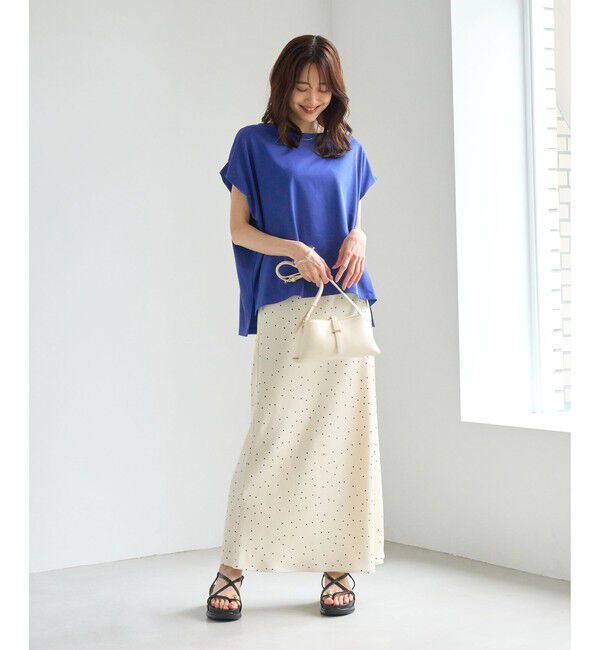 Rope&rsquo;Picnic「【ベストヒット】二の腕すっきり見えカットトップス/UV・接触冷感・吸水速乾」|Tシャツ・カットソー|