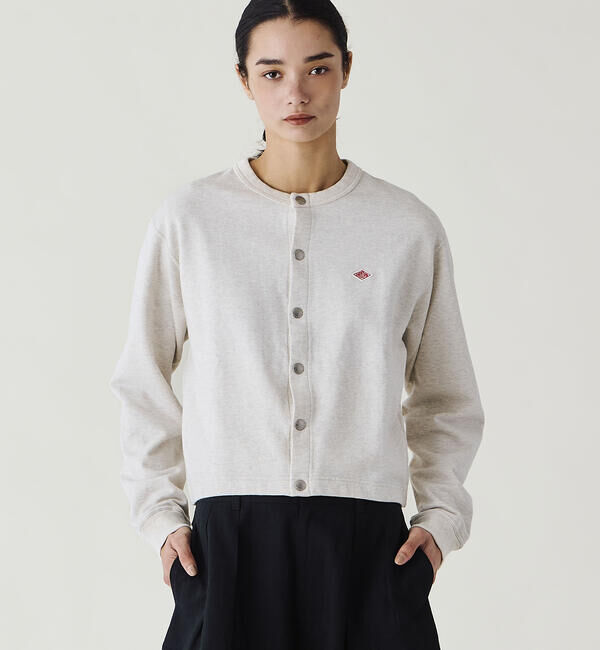 DANTON「DANTON | コットンテリー クルーネックカーディガン WOMEN」|その他|ECRU