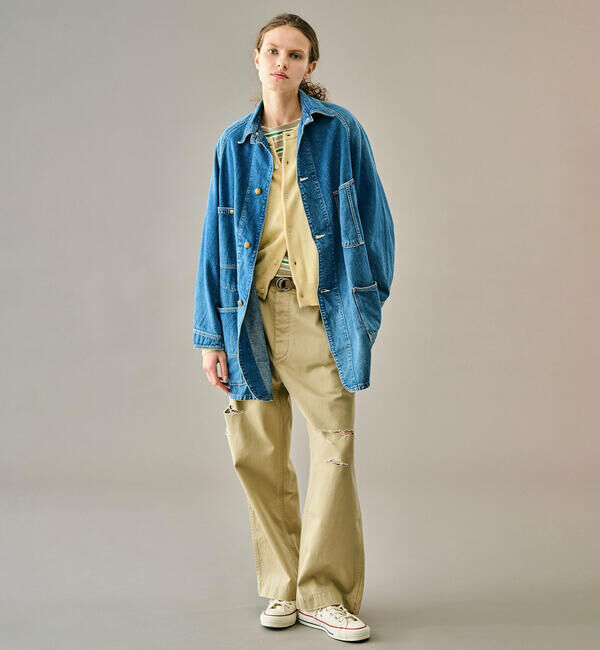  「orSlow | LOOSE FIT DENIM COVERALL WOMEN」|テーラードジャケット|