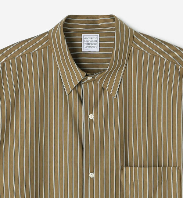  「GOOD PEOPLE GOOD STITCHING GOOD PRODUCT | 〈別注〉ストライプ ハーフスリーブシャツ MEN」|シャツ・ブラウス|