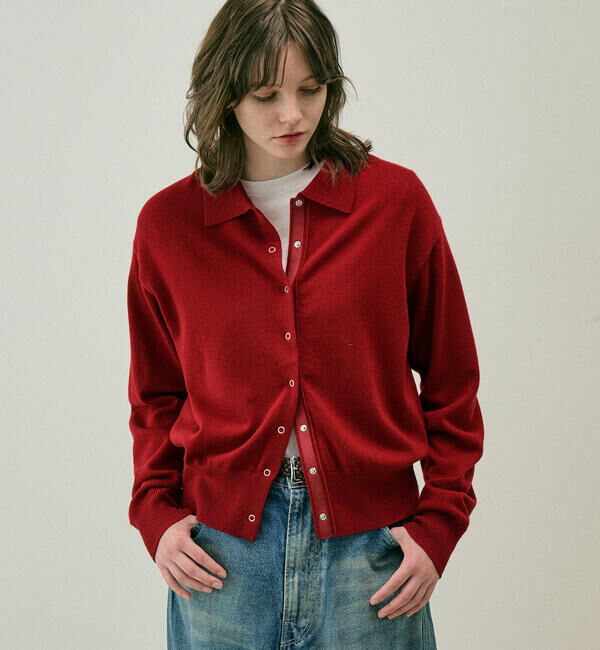  「RYE TENDER | ウールカシミヤ カーディガン WOMEN」|ニット・セーター|