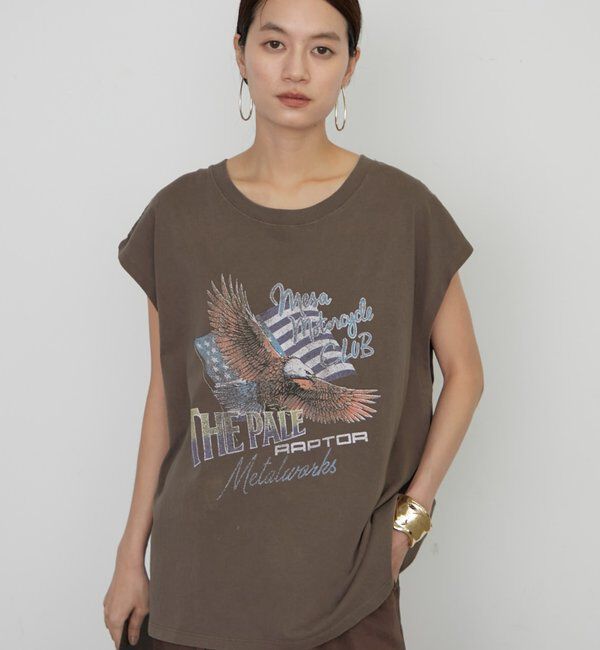  「【GOOD ROCK SPEED】EAGLEフレンチT」|Tシャツ・カットソー|ブラウン