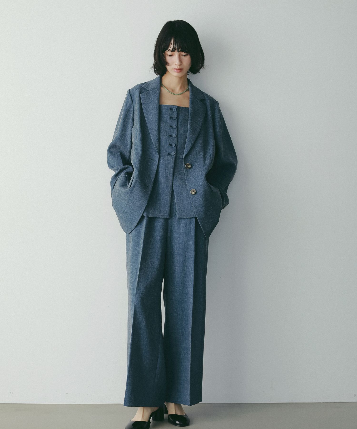 A part by 「【UVカット・Sサイズ展開】リネンライクシングルジャケット」|テーラードジャケット|