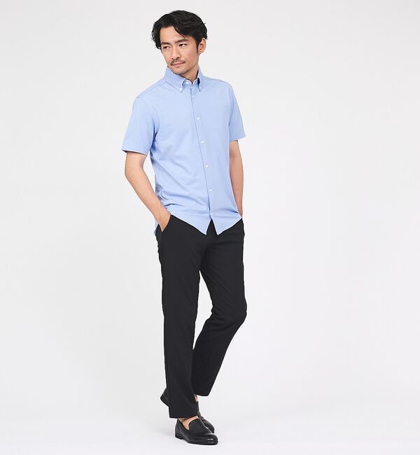 ABAHOUSE「【接触冷感/セットアップ対応】ナイロンジャガード ストレッチ スラックス」|スラックス|