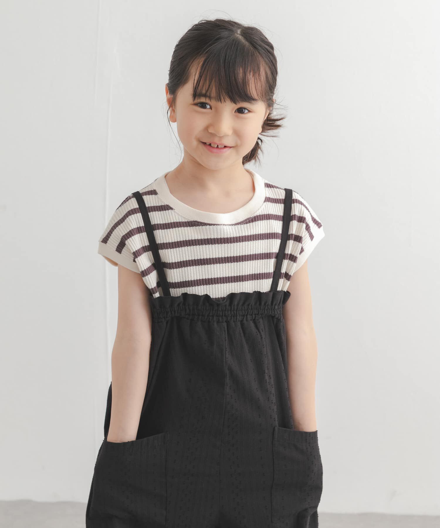 URBAN RESEARCH DOORS「フリルバギーキャミサロペット(KIDS)」|ワンピース|