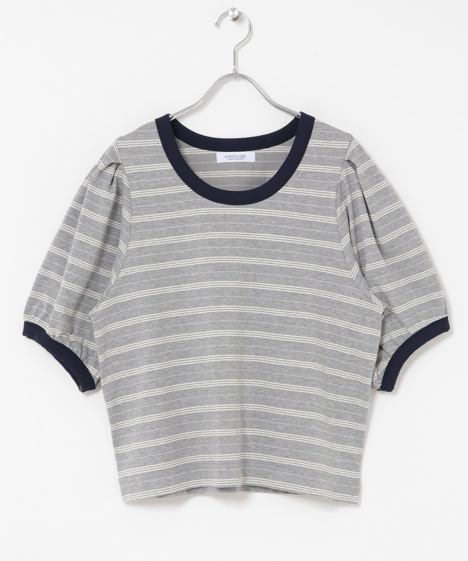 Sonny Label 「マルチボーダーパフスリプルオーバー」|Tシャツ・カットソー|