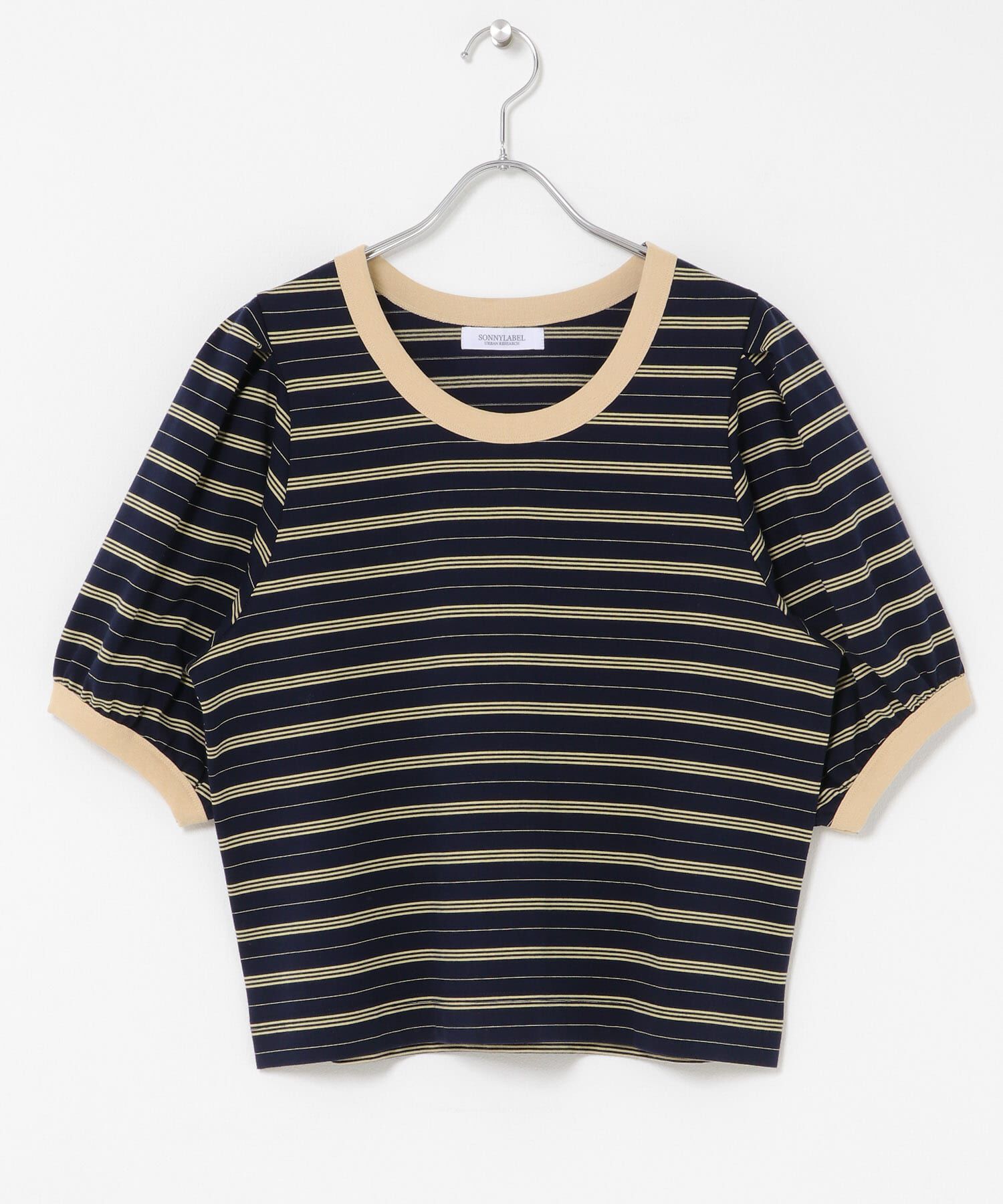 Sonny Label 「マルチボーダーパフスリプルオーバー」|Tシャツ・カットソー|
