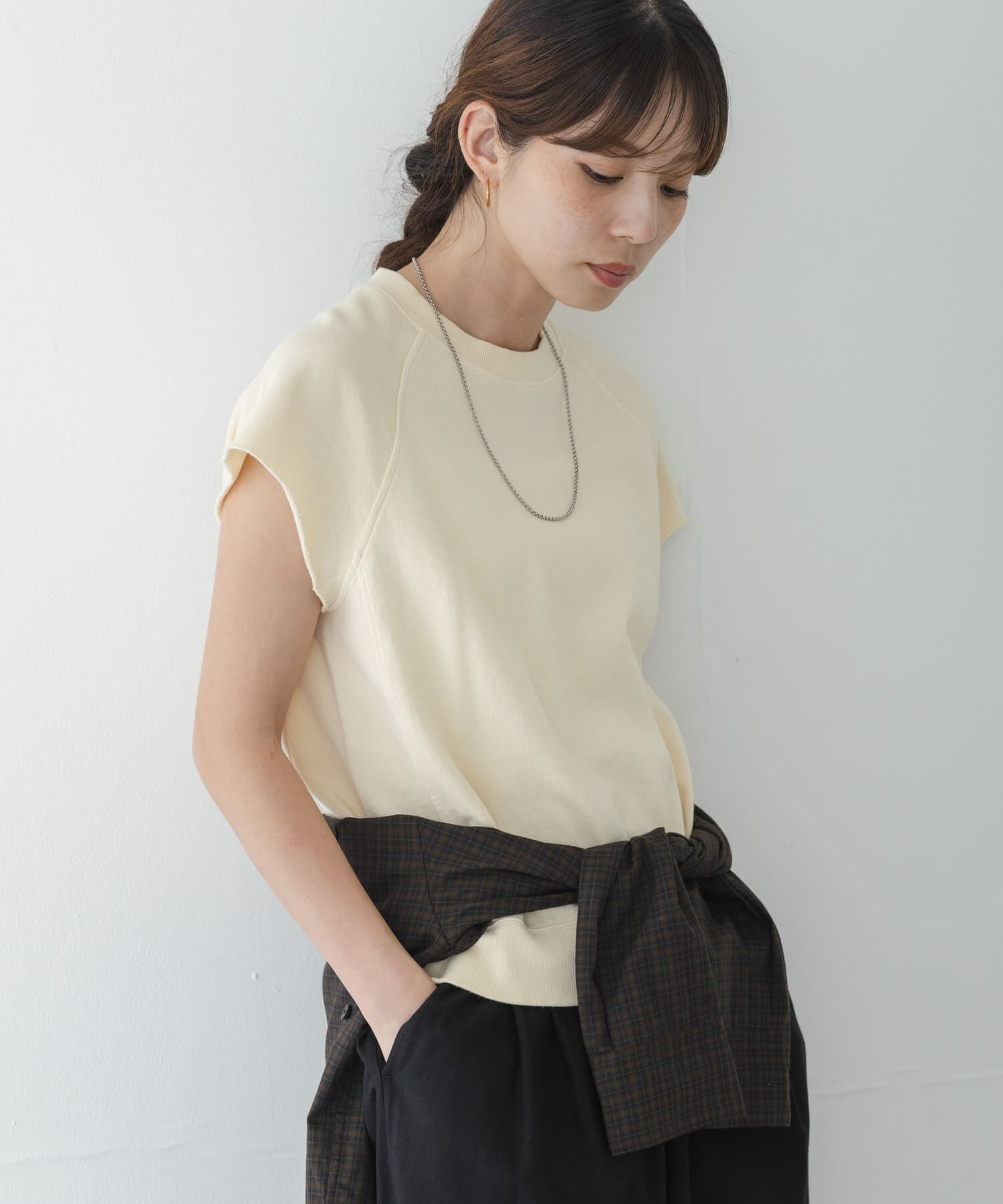 Sonny Label 「ガーゼ裏毛フレンチスリーブスウェット」|Tシャツ・カットソー|