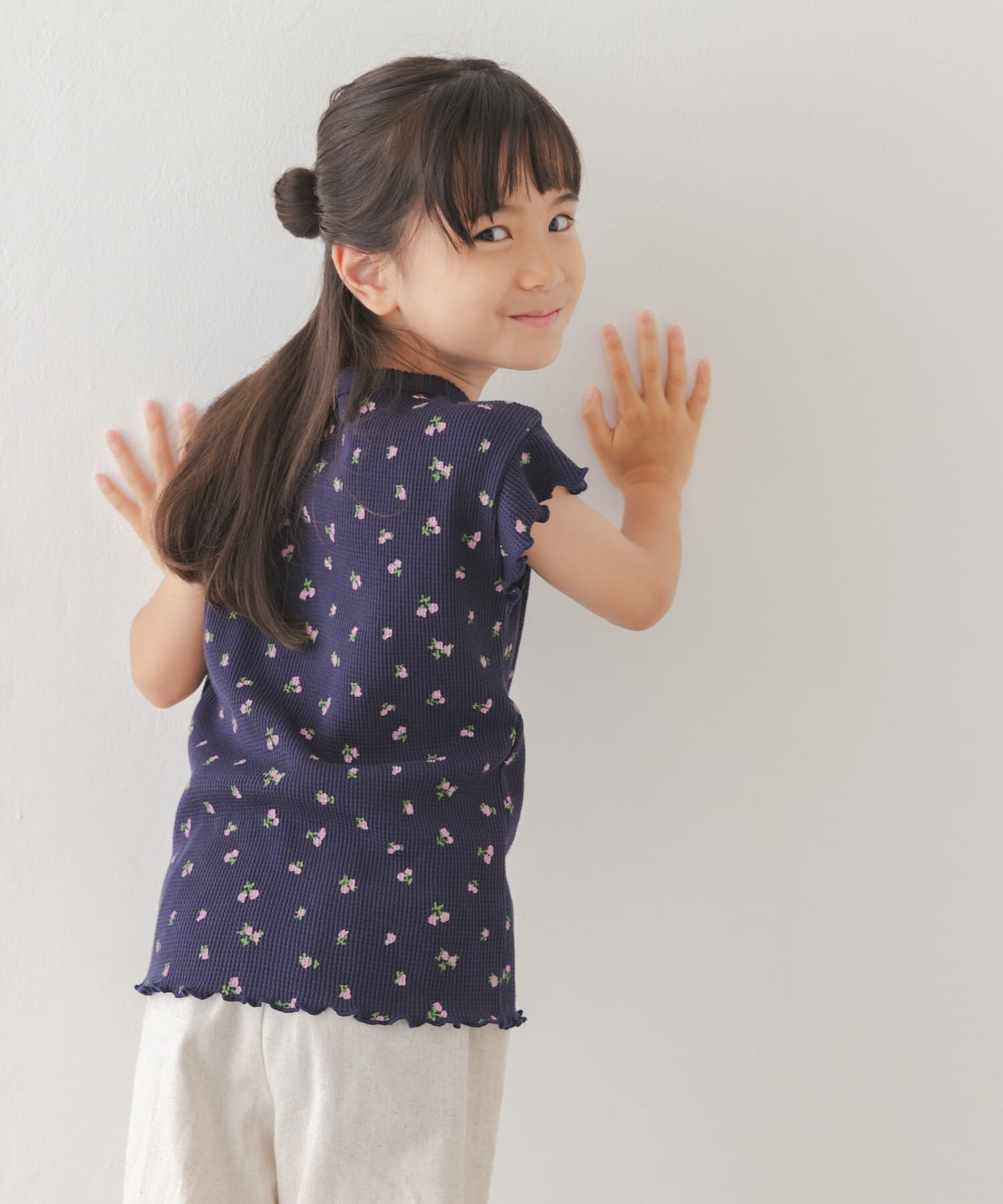 URBAN RESEARCH DOORS「花柄ワッフルフレンチフリルTシャツ(KIDS)」|その他|