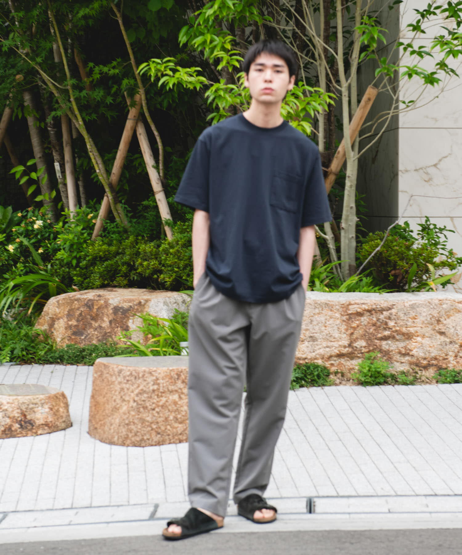 URBAN RESEARCH DOORS「SHAPE BACK クルーネック Tシャツ」|Tシャツ・カットソー|