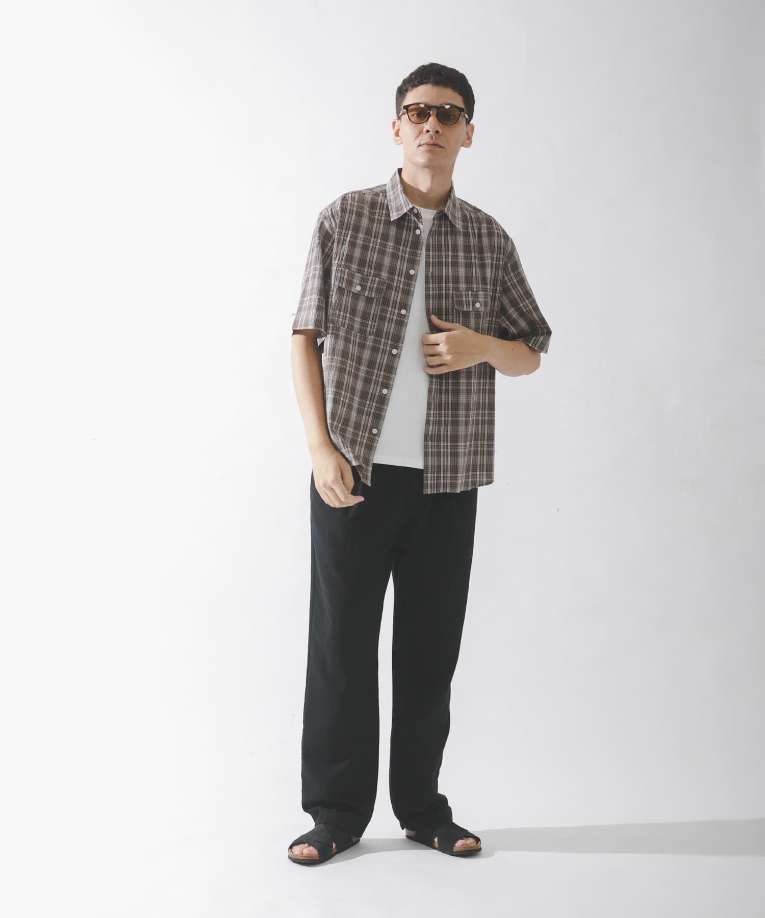 Sonny Label 「ワッシャーチェックショートスリーブシャツ」|シャツ・ブラウス|