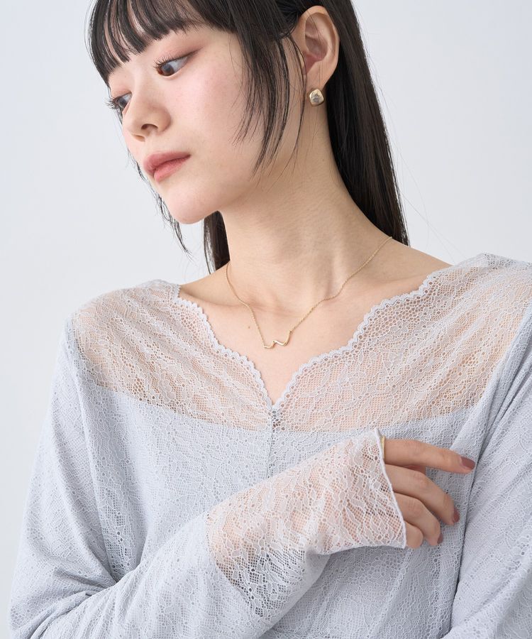 earth music&ecology「あったかフェミニンインナー(2wayネック)」|Tシャツ・カットソー|