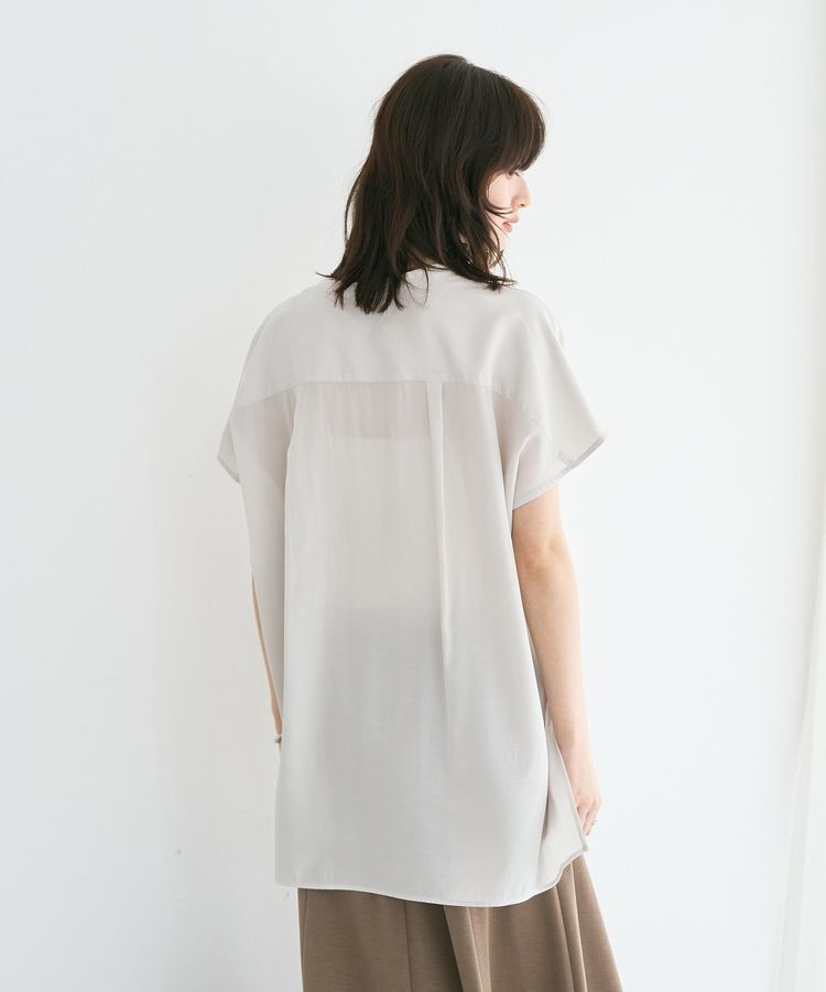 YECCA VECCA「【接触冷感/セットアップ可能】ポケットスキッパーシャツ」|シャツ・ブラウス|