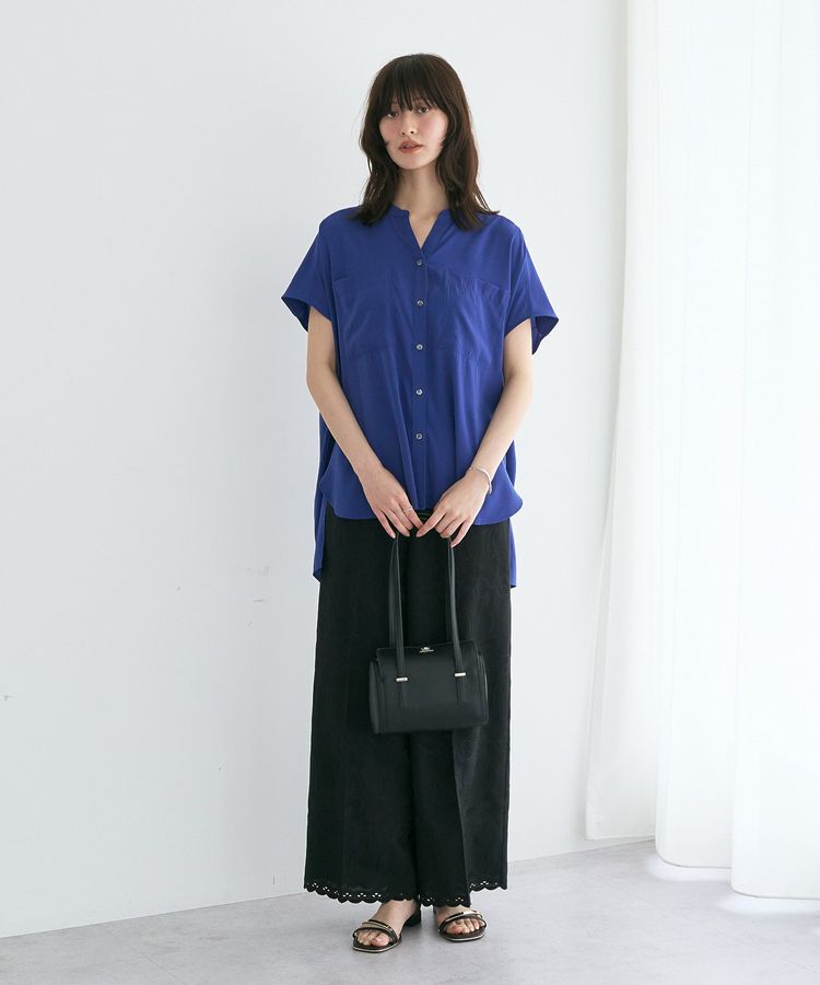 YECCA VECCA「【接触冷感/セットアップ可能】ポケットスキッパーシャツ」|シャツ・ブラウス|