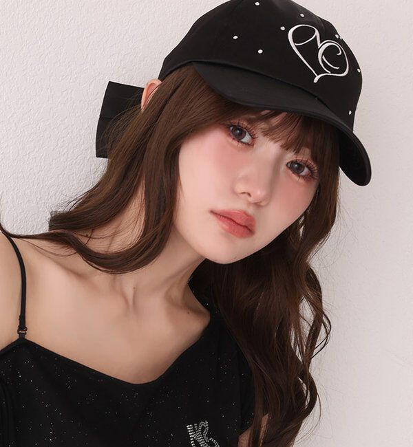  「バックリボンサテンキャップ」|その他|