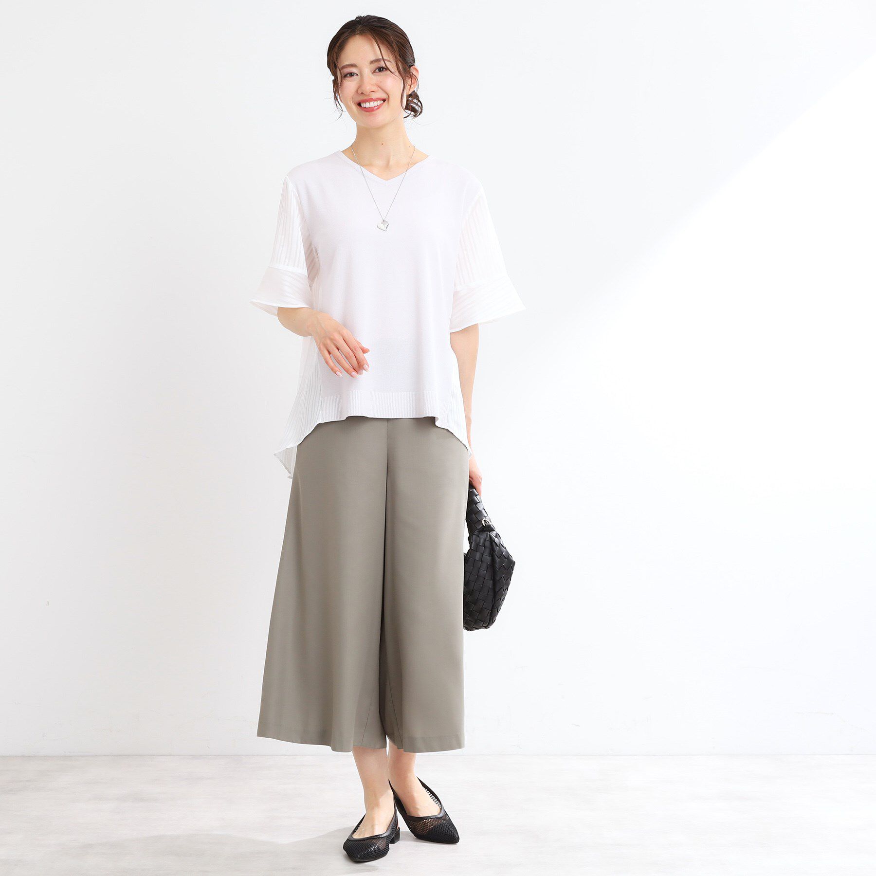 Reflect「【ゆったり着られる◎】バイカラードッキングニット」|ニット・セーター|