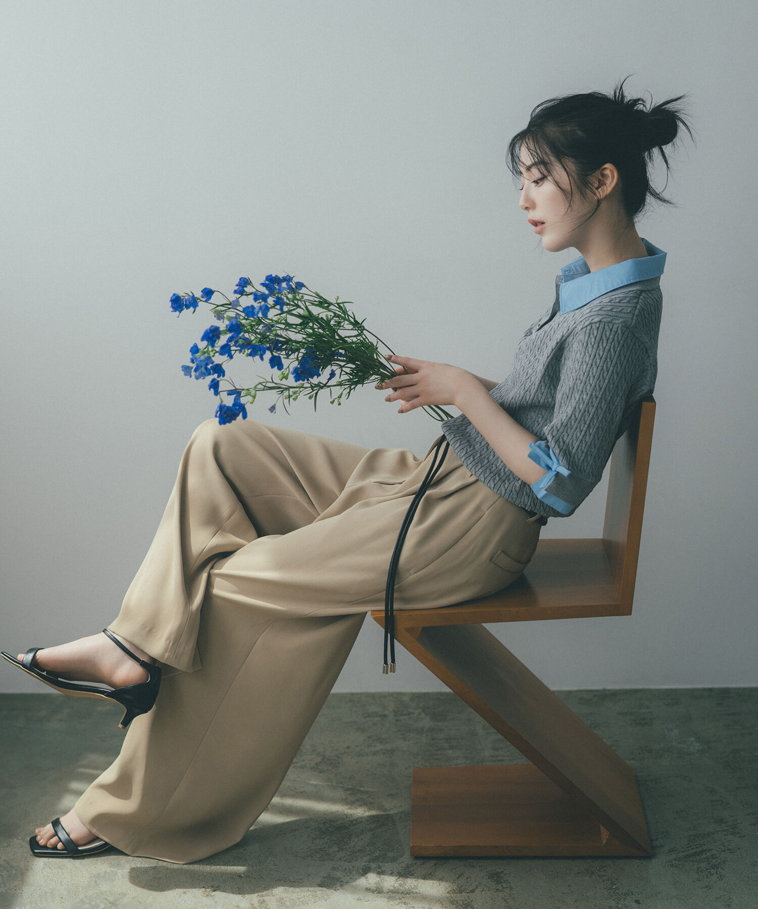  「フェイクレザーベルテッドパンツ」|その他|キャメルベー 1