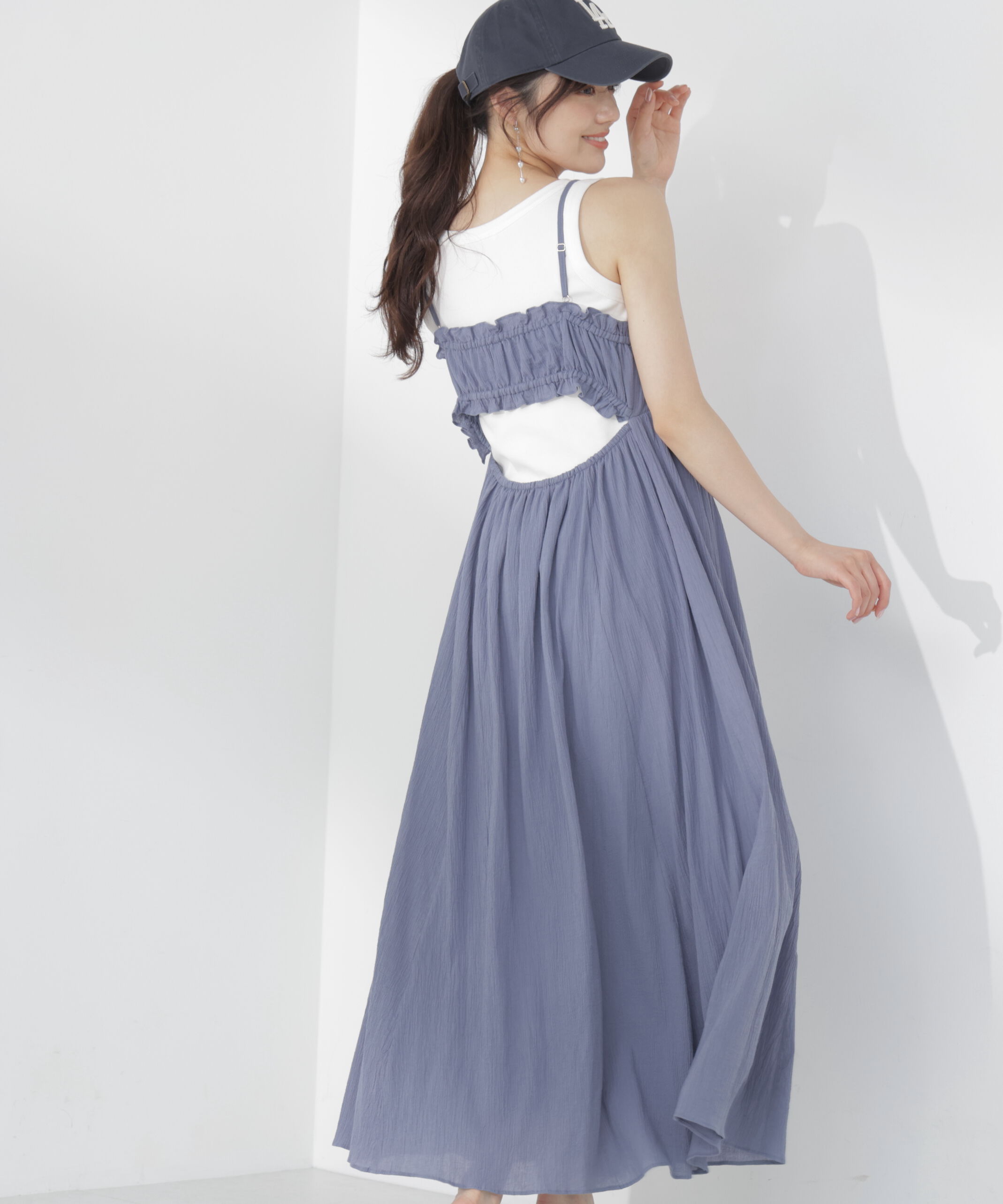 PROPORTION BODY DRESSING「＜EDIT COLOGNE＞レーストリムコットンボイルワンピース」|ワンピース|