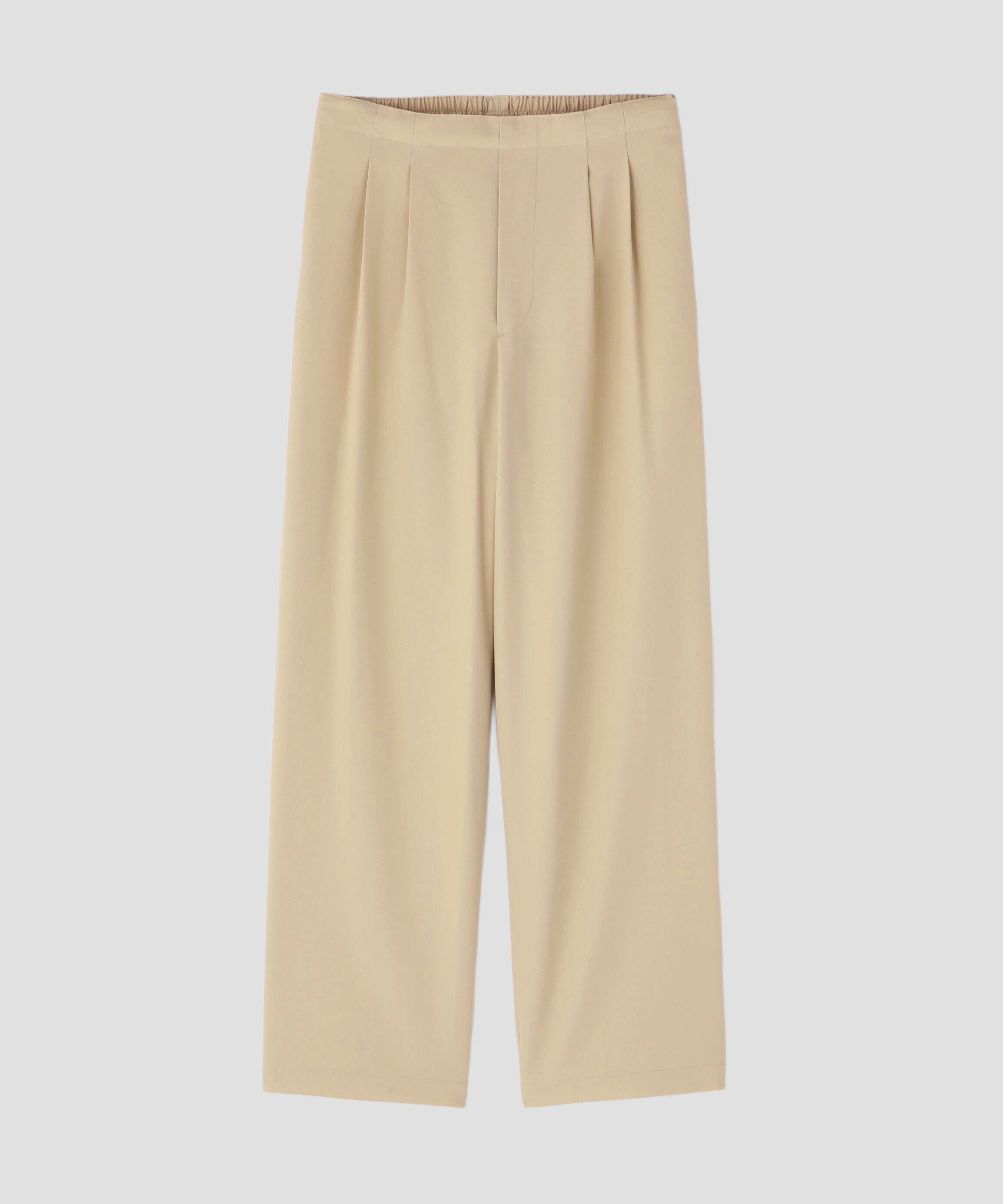 YLEVE 「YLEVE / HIGH TWISTED COTTON GABA EASY TROUSERS」|その他|ベージュ