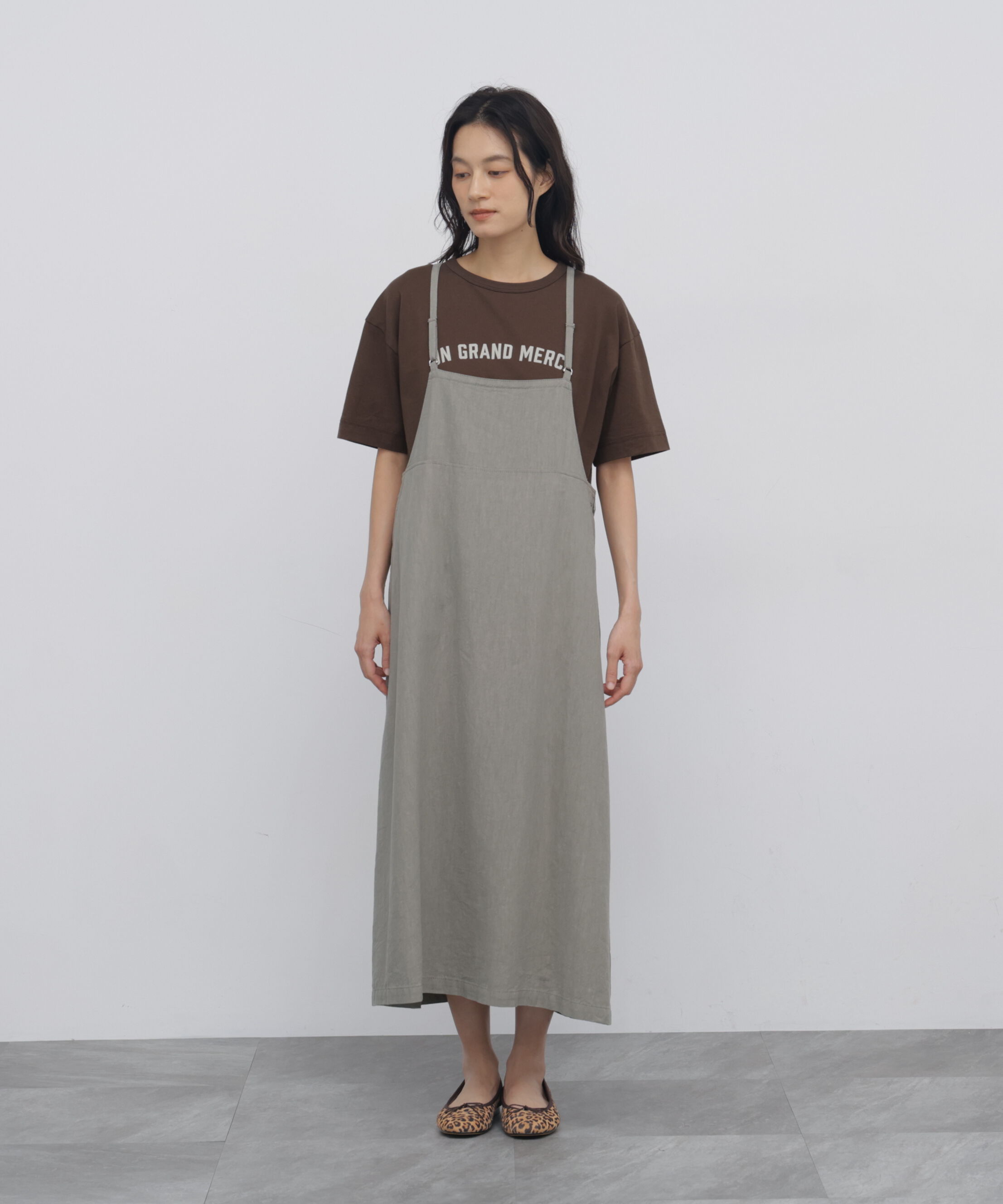  「◆リネン混キャミソールワンピ」|ワンピース|