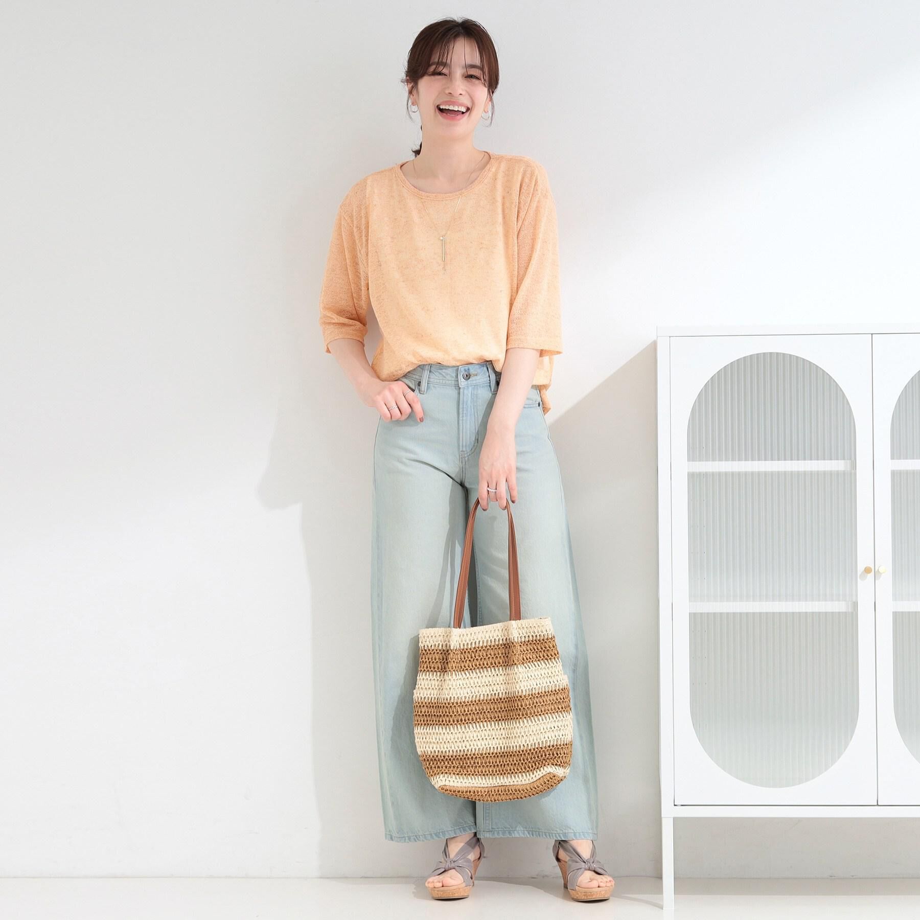 SHOO･LA･RUE「【SHOO・LA・RUE DENIM/S-LL】体型カバーにも バギーデニムワイドパンツ」|デニム|
