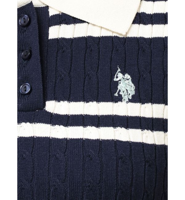 MERCURYDUO「U.S. POLO ASSN.別注ケーブルノースリポロドッキングワンピース」|ワンピース|