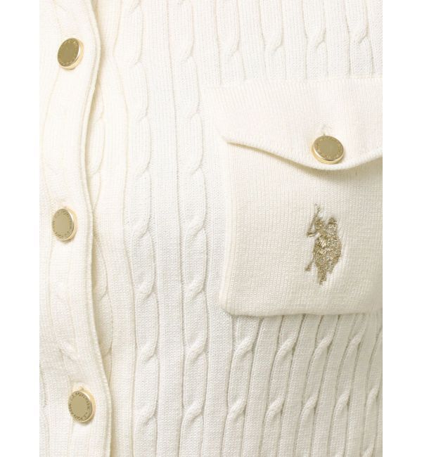 MERCURYDUO「U.S. POLO ASSN.別注ケーブルカーディガン」|カーディガン|