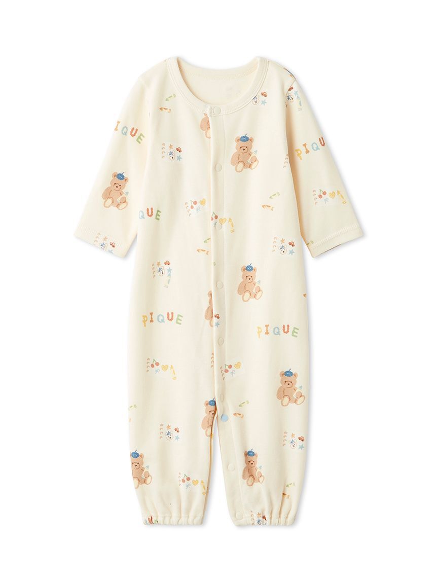 GELATO PIQUE KIDS & BABY「【新生児】ドローイングベア柄2WAYオール」|ロンパース|CRM
