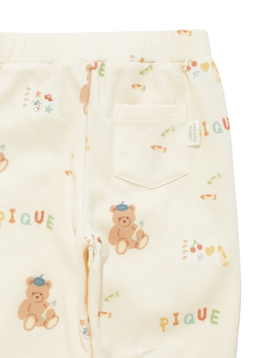 GELATO PIQUE KIDS & BABY「【BABY】ドローイングベア柄ロングパンツ」|その他ベビーウェア|