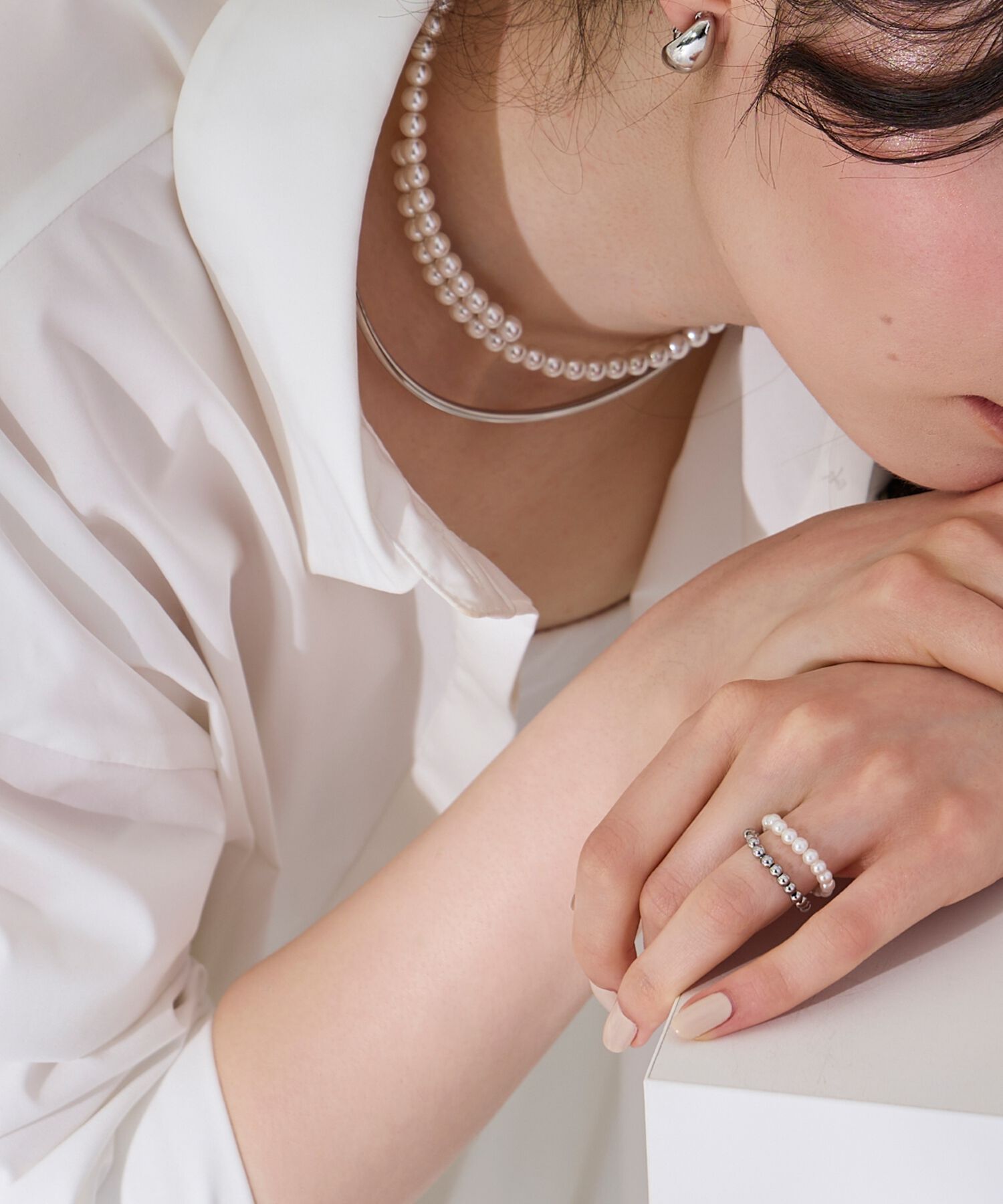 Phoebe「【伸びるリング・金属アレルギー対応】バブルフィットリング　シルバー」|リング|