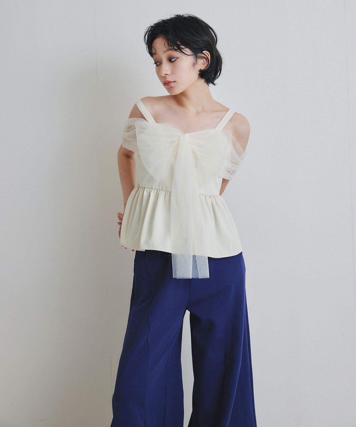REDYAZEL「ラップドリボン2WAYトップス」|キャミソール|