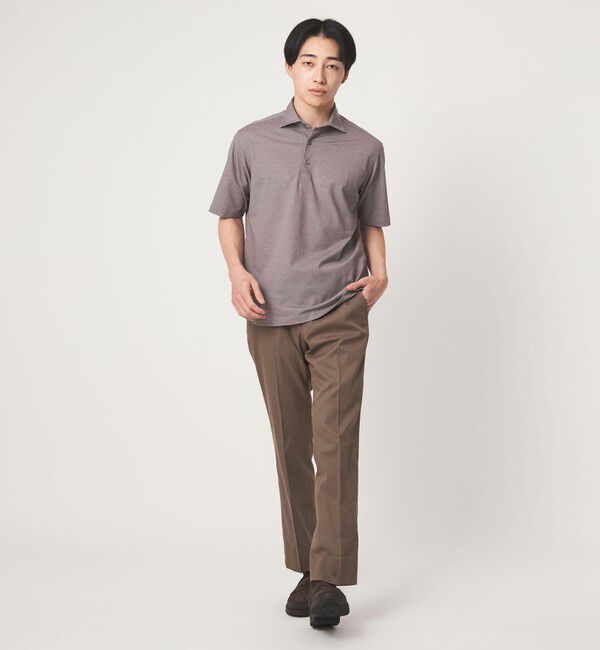 UNITED ARROWS green label relaxing「DUADRY clean バーズアイ カッタウェイ ビズポロ ポロシャツ -吸水速乾・抗菌-」|ポロシャツ|