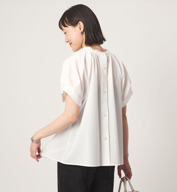 UNITED ARROWS green label relaxing「スタンドネック 2WAY ブラウス」|シャツ・ブラウス|